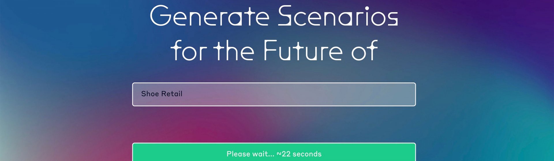 Screenshot des Future Generator
