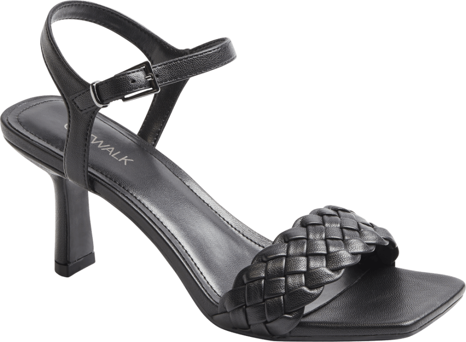 Sandalias de tacón color negro