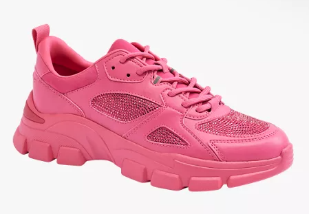 chunky sneakers colore rosa moda donna Deichmann