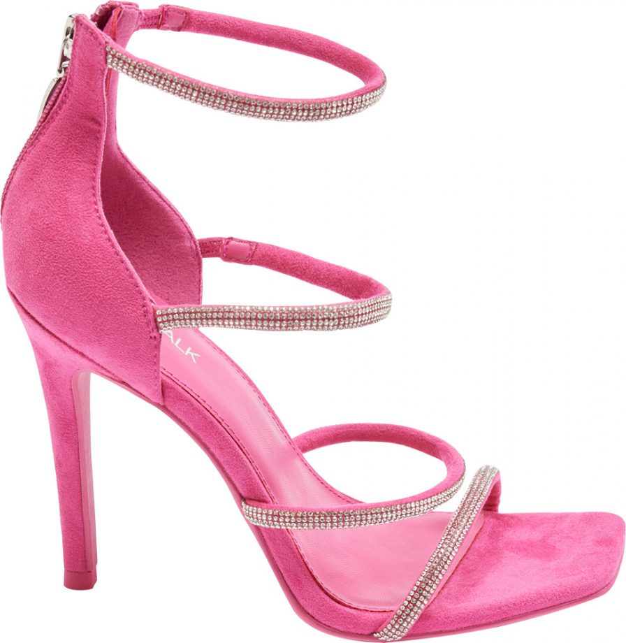 Francesca Chillemi sandalo rosa con strass collezione Francesca Chillemi per Deichmann