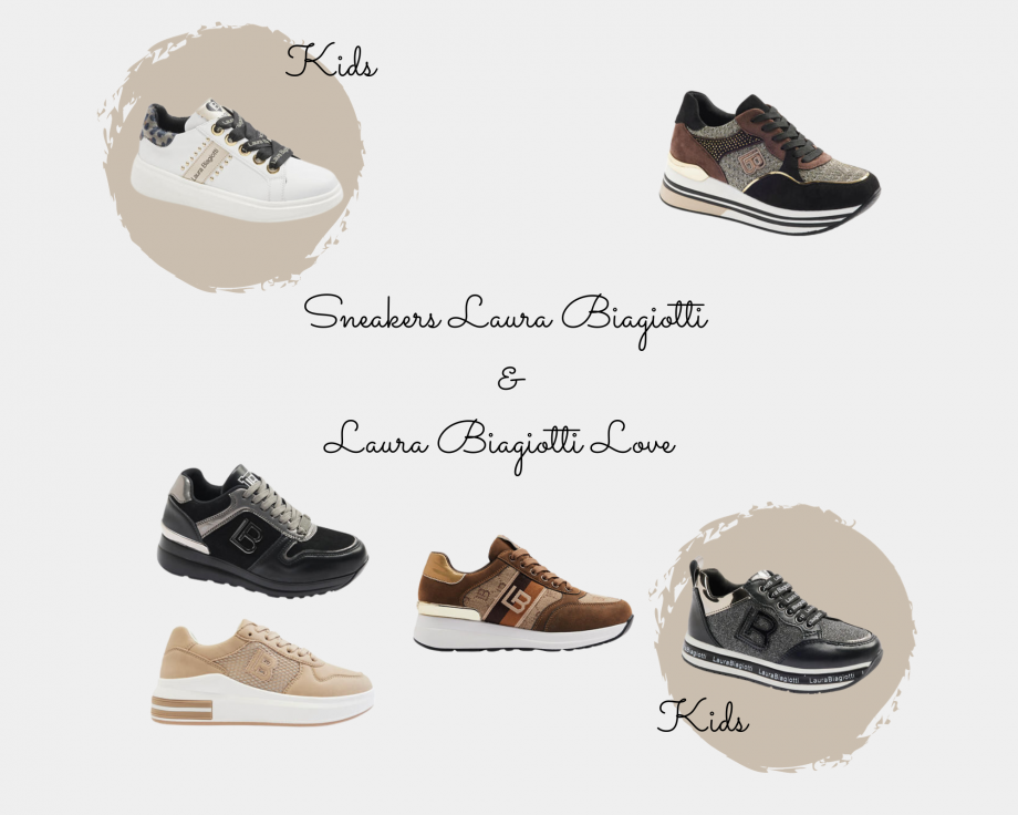 sneakers donne e bambina Laura Biagiotti e Laura Biagiotti Love 