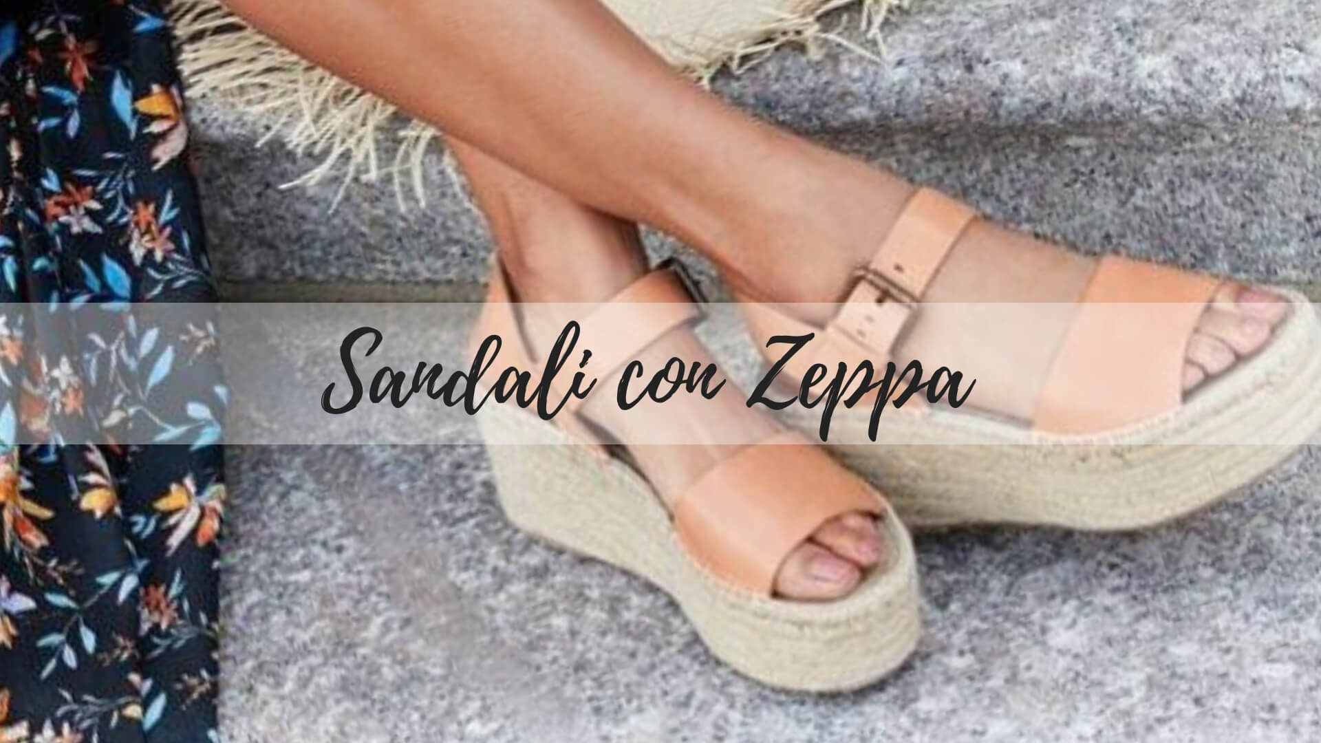 sandali con la zeppa 2019