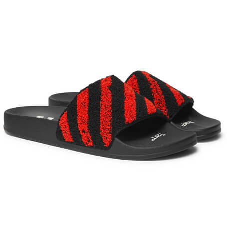 Sandali uomo - Ciabattina mare rosso nera